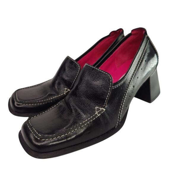 Vintage Y2K Steve Madden Square Toed Loafers Sz 7.5 - Picture 1 of 7